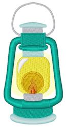 beginner-friendly lantern machine embroidery pattern - Lantern for kitchen tea towels