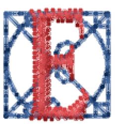 Leonardo Font E - 4x4 font quick stitch machine embroidery design for kitchen aprons