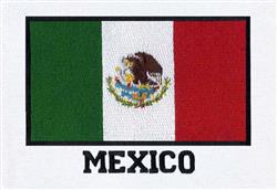 detailed mexico machine digital embroidery pattern - Mexico perfect for Jackets