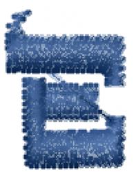 quick stitch easter font machine embroidery pattern - Mohammed Font E for reusable tote bags