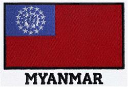 Myanmar - 5x7 myanmar detailed machine embroidery design for patchwork quilt blocks