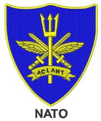 NATO Allied Command - 5x7 command detailed machine embroidery design for Jackets