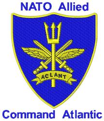 detailed command machine embroidery pattern - NATO Allied Command perfect for Bags