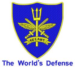 command detailed machine embroidery - NATO Allied Command perfect for Backpacks