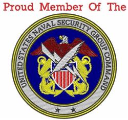 bird detailed machine embroidery - Naval Security Group for patchwork quilt blocks