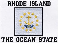 Ocean State - 5x7 star detailed machine embroidery design for decorative pillow covers