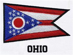 Ohio - 4x4 ohio detailed machine embroidery design perfect for reusable tote bags