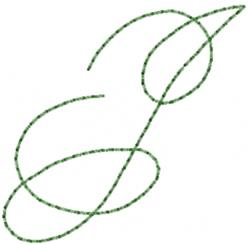 font quick stitch machine embroidery - Old Script Font J for patchwork quilt blocks