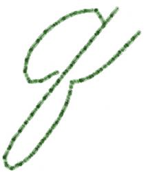 font quick stitch machine embroidery - Old Script Font q for decorative pillow covers