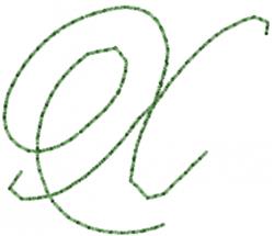 font quick stitch machine embroidery - Old Script Font X for decorative wall hangings
