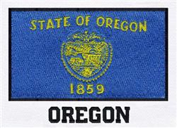 Oregon - 5x7 oregon detailed machine embroidery design for patchwork quilt blocks
