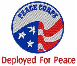 bird detailed machine embroidery - Peace Corps perfect for Awareness Campaigns