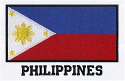 detailed philippine machine embroidery pattern - Philippines perfect for Backpacks