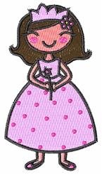 prince detailed machine digital embroidery - Princess perfect for reusable tote bags