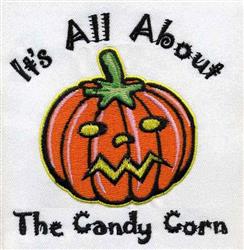 Playful pumpkin with cheeky expression, vibrant orange color, green stem, and black text for Halloween decor.