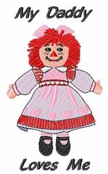 detailed doll machine embroidery pattern - Rag Doll for decorative pillow covers