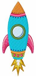 ship beginner-friendly machine embroidery - Rocket Ship for decorative pillow covers