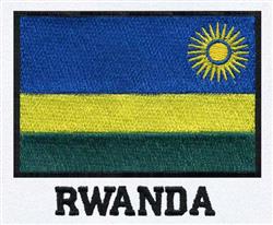 detailed rwanda machine embroidery pattern - Rwanda perfect for Jacket Patches