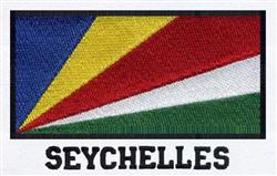 Seychelles - 5x7 seychelle detailed machine embroidery design for Jacket Patches