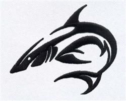 beginner-friendly shark machine embroidery pattern - Shark for decorative pillow covers
