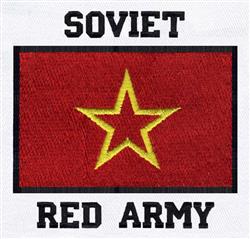 Soviet Red Army - 4x4 star detailed embroidery design for decorative pillow covers