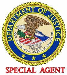 Special Agent - 5x7 bird detailed machine embroidery design for Agent Uniforms