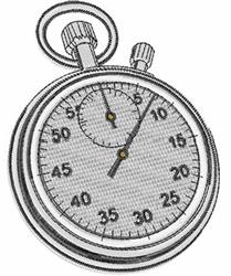 stopwatch detailed machine digital embroidery - Stopwatch perfect for Sports Apparel