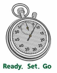 Stopwatch - 5x7 stopwatch detailed machine embroidery design perfect for T-shirts