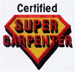 Super Carpenter - 4x4 carpenter detailed machine embroidery design for kitchen aprons