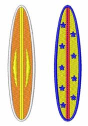 detailed star machine embroidery pattern - Surfboards perfect for Board Shorts