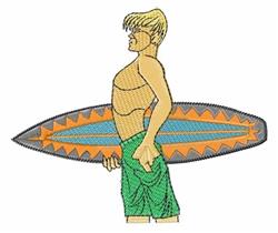 beginner-friendly surfer machine embroidery pattern - Surfer perfect for Swimwear