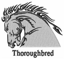 detailed thoroughbred machine embroidery pattern - Thoroughbred for Horse Gear