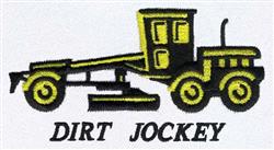 Tractor Grader - 4x4 grader detailed machine embroidery design for reusable tote bags