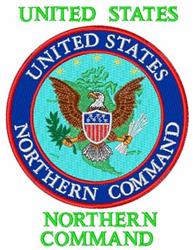 U.S. Northern Command - 5x7 bird detailed machine embroidery design for Wall Art