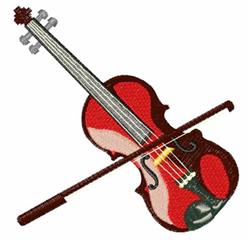 Violin - 4x4 violin detailed machine embroidery design perfect for reusable tote bags