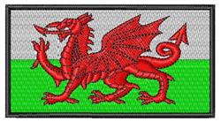 detailed monster machine embroidery pattern - Welsh Flag perfect for Merchandise