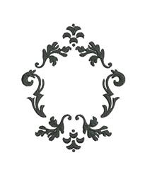 leaf beginner-friendly machine embroidery - Damask Frame for patchwork quilt blocks