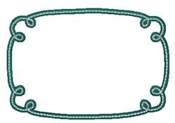 beginner-friendly frame applique machine embroidery pattern - Doodle Frame for decorative pillow covers