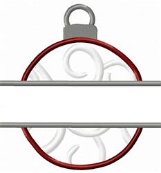 Split Ornament - 5x7 ornament beginner-friendly embroidery design for reusable tote bags