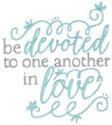 devoted beginner-friendly machine embroidery - Be Devoted perfect for Guest Books