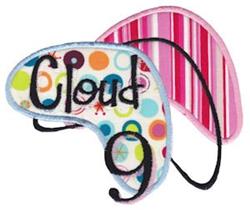 Cloud 9 - 5x7 cloud applique machine embroidery design perfect for Baby Blankets