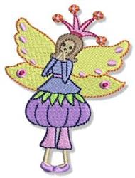 fairy detailed machine digital embroidery - Flutterby perfect for holiday gift bags