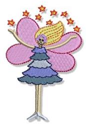 fairy detailed machine digital embroidery - Flutterby perfect for holiday gift bags