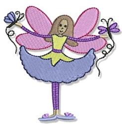 detailed fairy machine embroidery pattern - Flutterby perfect for Holiday Tablecloths