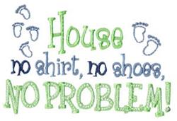 No Problem - 5x7 problem beginner-friendly embroidery design for kitchen tea towels