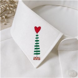 Prim Sampler Tree - 4x4 tree quick stitch embroidery design for cute baby onesies