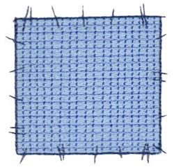 square detailed machine embroidery - Raggedy Patchwork Square for patchwork quilt blocks