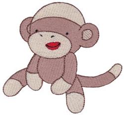 Sock Monkey - 4x4 monkey detailed machine embroidery design for Baby Blankets