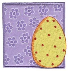 Spring Easter Egg Applique - 5x7 Easter eggs applique embroidery design for kitchen tea towels