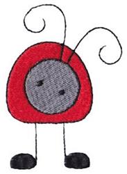 ladybug beginner-friendly machine embroidery - Spring Ladybug for patchwork quilt blocks